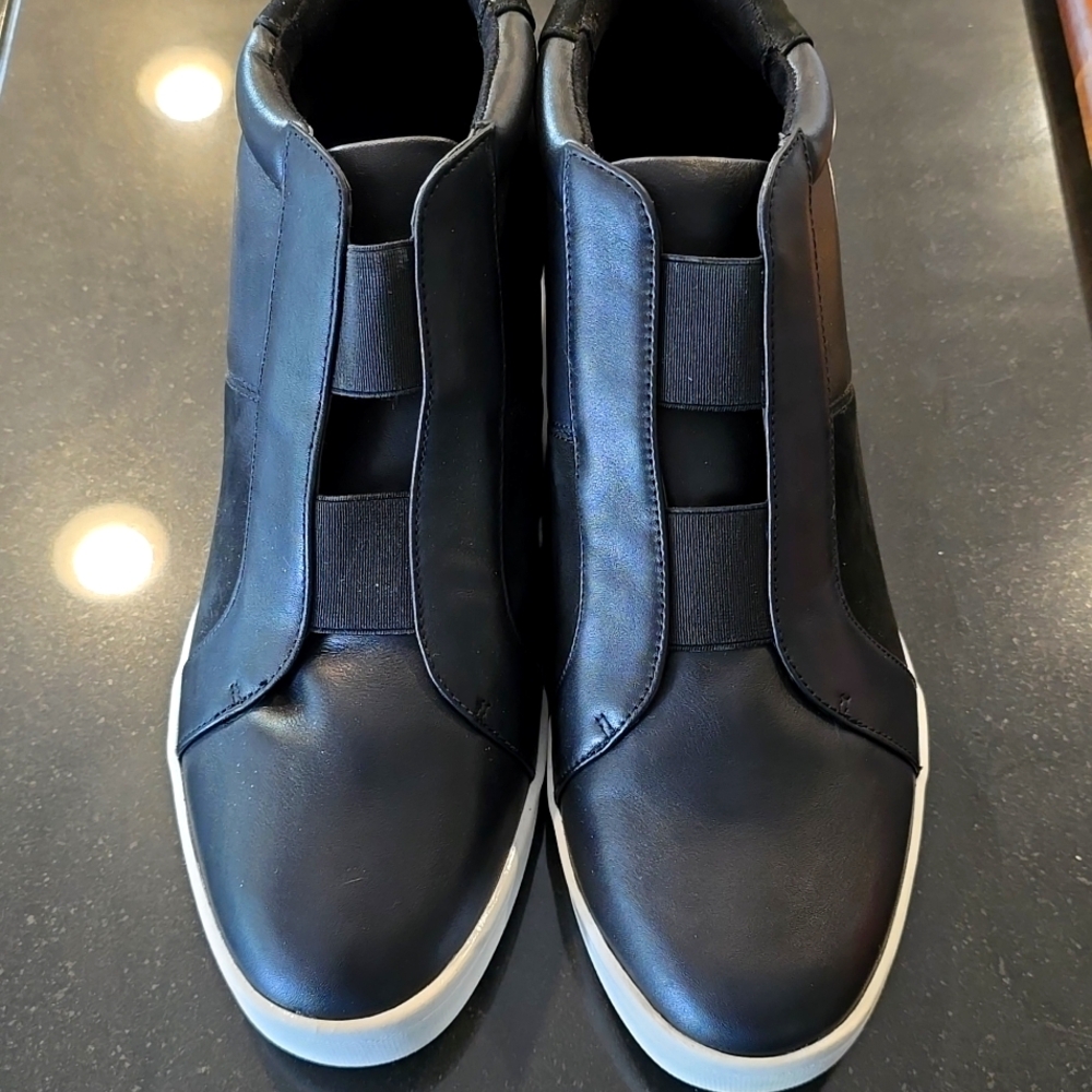 Vionic Emery Women's Slip-on Leather Wedge Comfort Shoe
